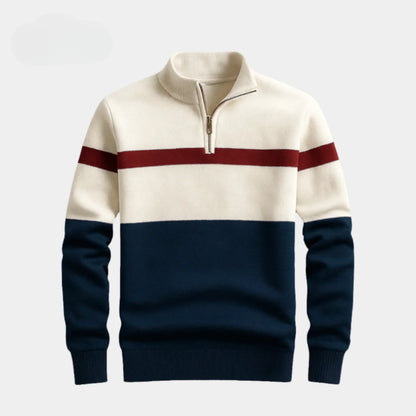 Gestreifter Strickpullover