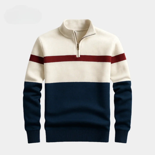 Gestreifter Strickpullover