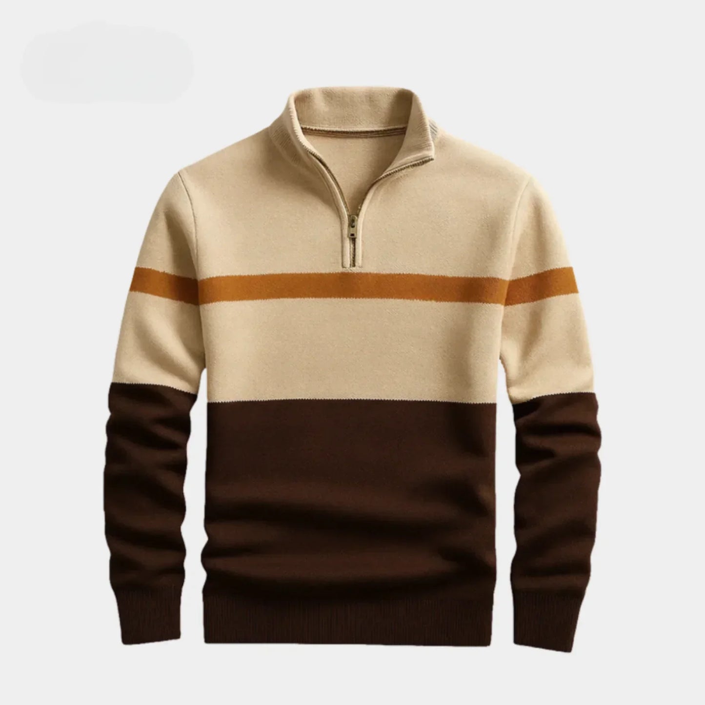 Gestreifter Strickpullover