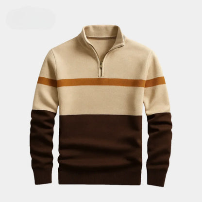 Gestreifter Strickpullover