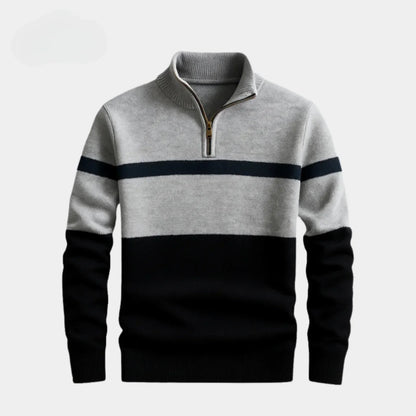 Gestreifter Strickpullover