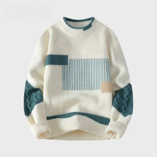 Colorblock-Strickpullover