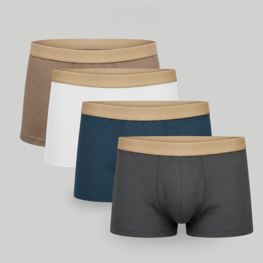 Waffel-Boxershorts 4er-Pack